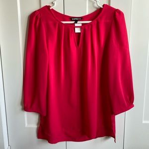 Express Loose Fitting Pink Blouse